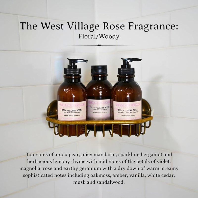 C.O. Bigelow Rose Body Wash - Moisturizing with Coconut Oil & Aloe Vera | 10.5 Fl Oz