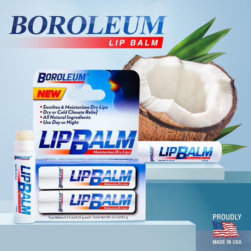 Natural Lip Balm | Best Chapped Lip Moisturizer for Dry, Cracked Lips | All-Natural Ingredients | 2-Pack, 4.25g Tubes