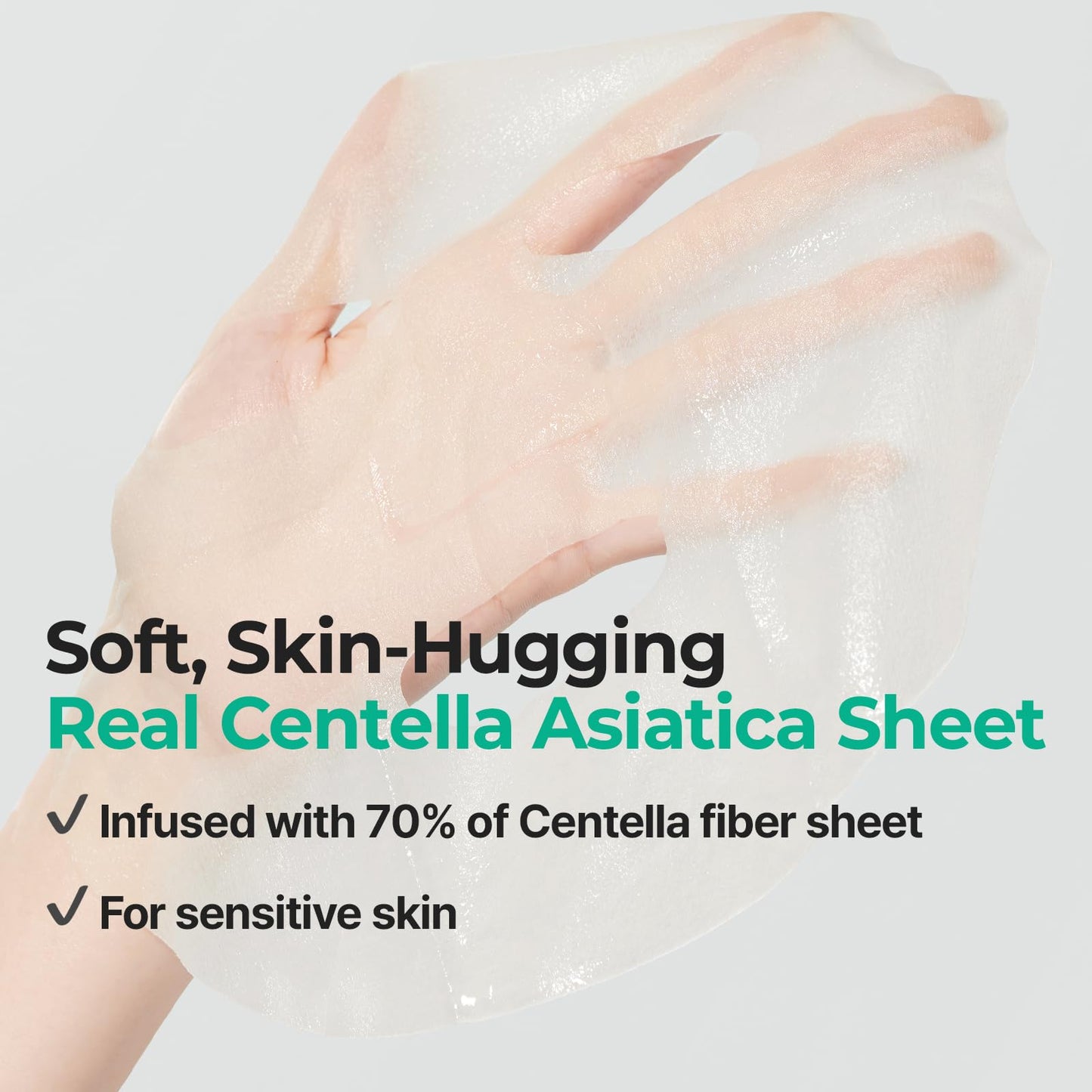 Cell Fusion C Post Alpha Cica Cooling Sheet Mask 5EA, Soothing, Cooling and De-puffing, Centella Asiatica & Panthenol, Korean Skin Care