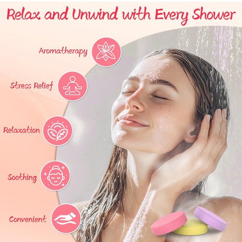 Shower Steamers Aromatherapy 8 Pack - Gifts for Women, Shower Bombs with Essential Oils, Self Care and Stress Relief Stocking Stuffers, Birthday Gifts for Women and Men. Revitalizing Blossom Style