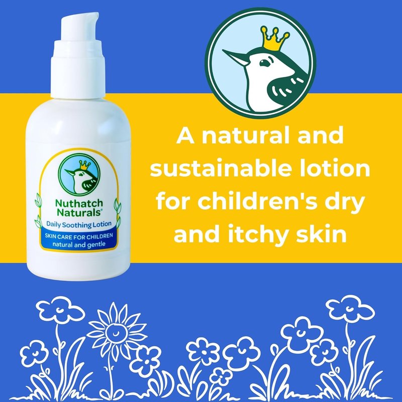 Kids Natural Moisturizer Lotion - Plant-Based & Non-Toxic | Gentle, Hypoallergenic, Fragrance-Free 8 oz