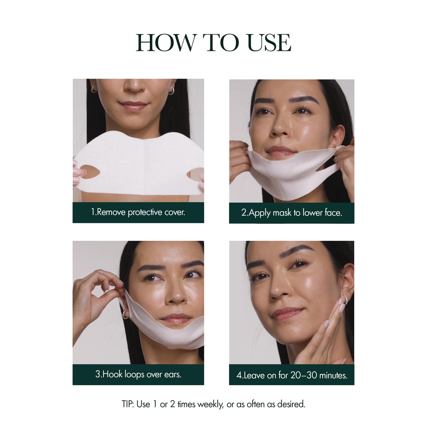 RéVive Neck & Chin Mask - Fermitif Jawline Shaper to Help Sculpt, Tone & Define Neck and Facial Skin - Helps to Improve the Appearance of Fine Lines, Wrinkles & Skin Texture (6 Count)