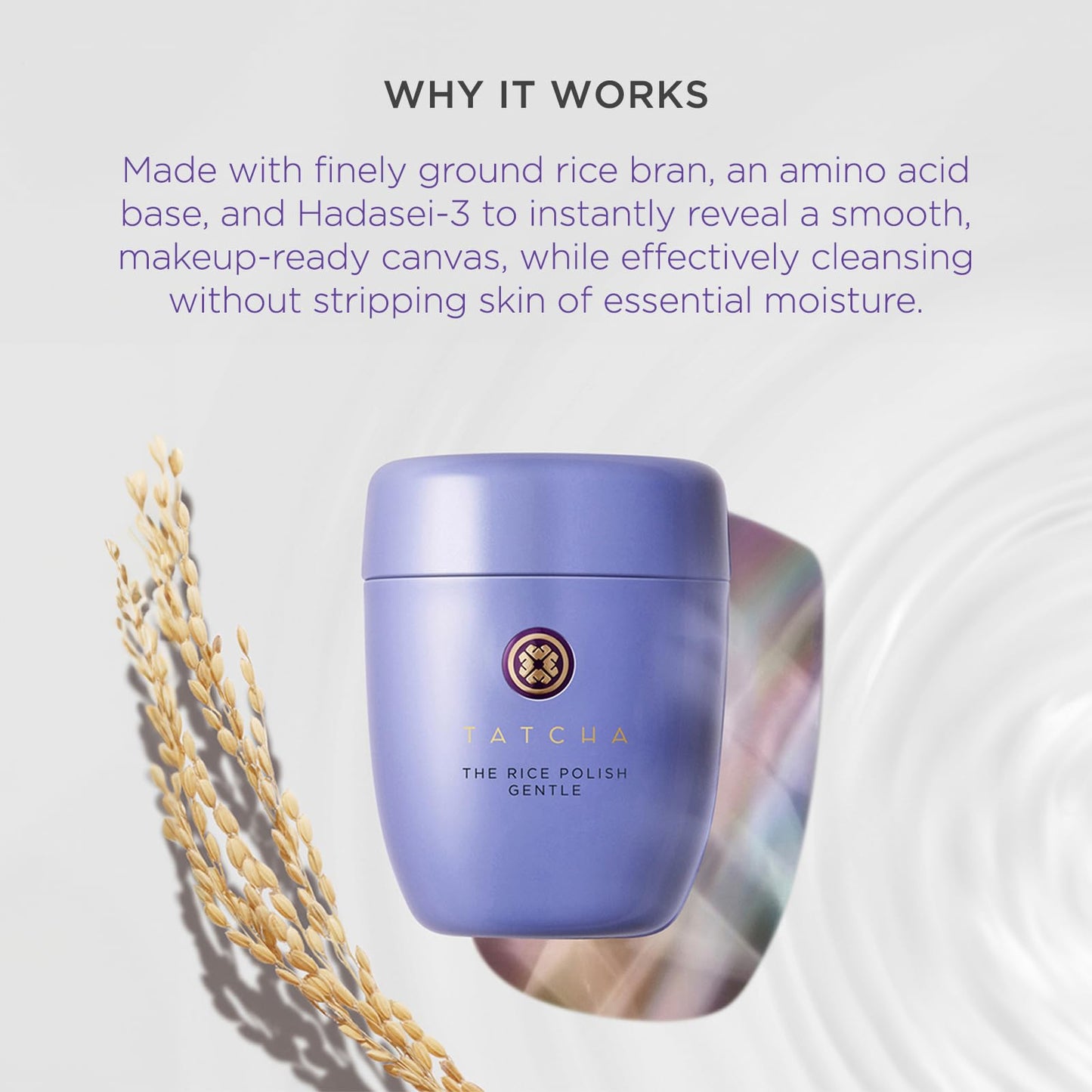 Tatcha The Rice Polish Gentle: Daily Non-Abrasive Exfoliator for Dry Skin to Reduce Appearance of Fine Lines, 60 grams | 2.1 oz