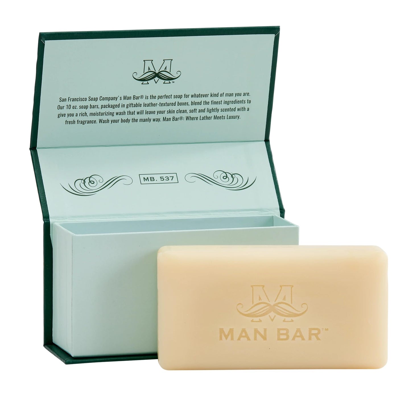San Francisco Soap Company Siberian Fir Fragrance Man Bar - Hydrating - No Harmful Chemicals - Good for all Skin Types - Made in the USA