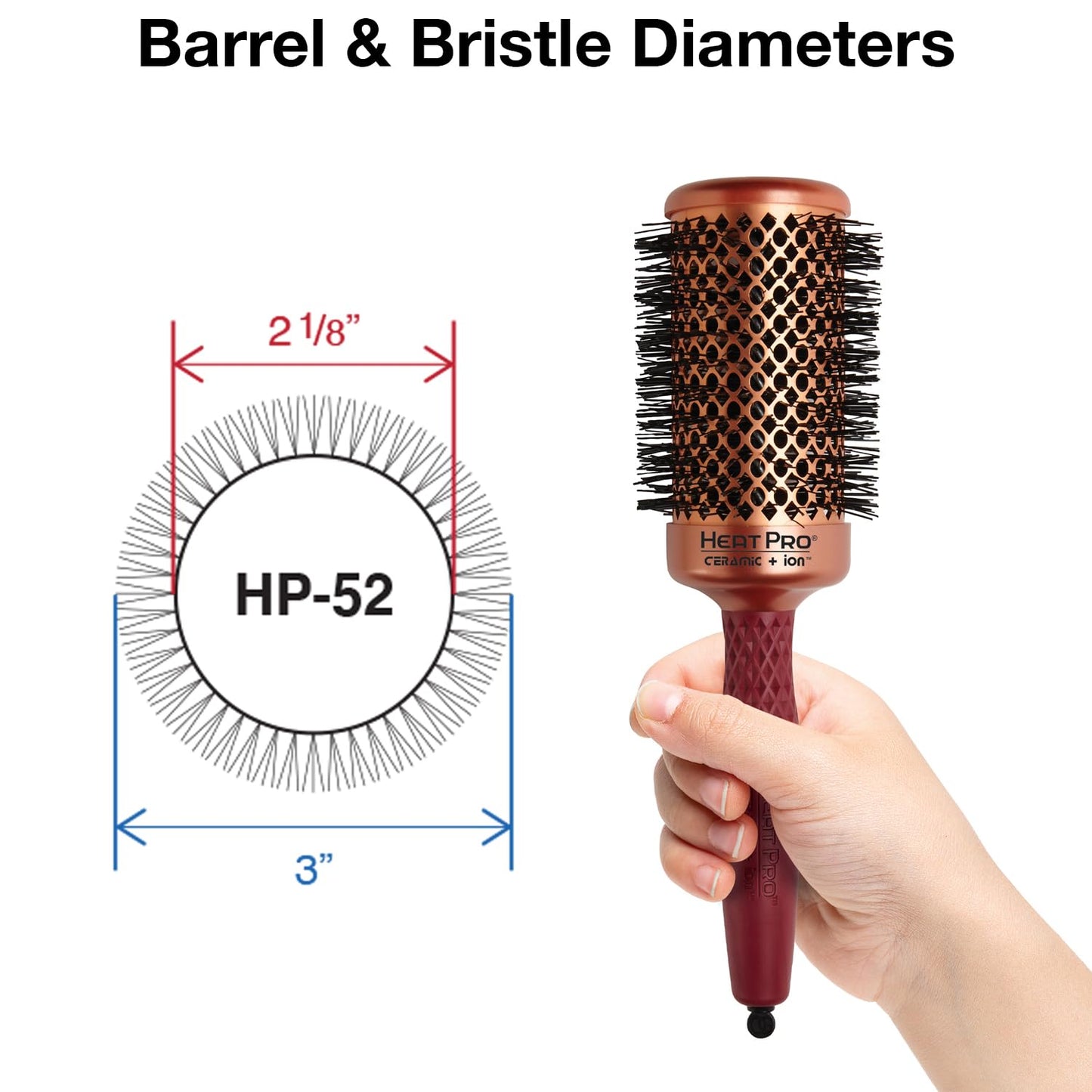 Olivia Garden HeatPro Round Thermal Hair Brush (not electrical)