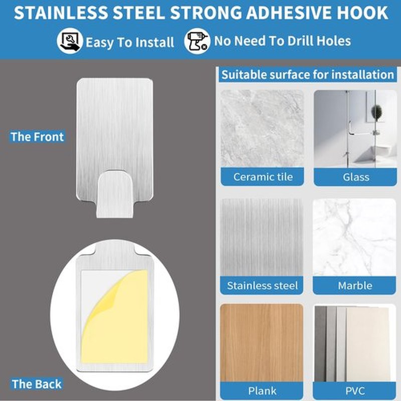 EUAIAJ Shower Mirror Fogless for Shaving, Large(10.6x8in) and with 2 Razor Hooks & 2 Mirror Hooks, Easy Install & Unbreakable & Super Thick, Fog Free (No Fog) Shower Mirror for Shaving