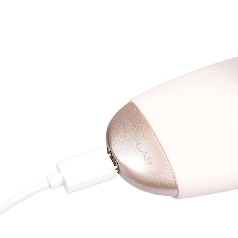 YouthLab SoniGlow, Pink, Silicone Facial Skin Cleansing Brush, Electric, Vibrating, Scrubber, Hygienic, Exfoliation, Massage, Firm, Tone, Blackheads, Pores, Waterproof, Rechargeable, Makeup Removal