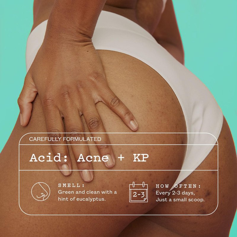 Glycolic Acid Body Scrub - Exfoliating Treatment for KP, Breakouts & Pore Tightening | 8.82 oz