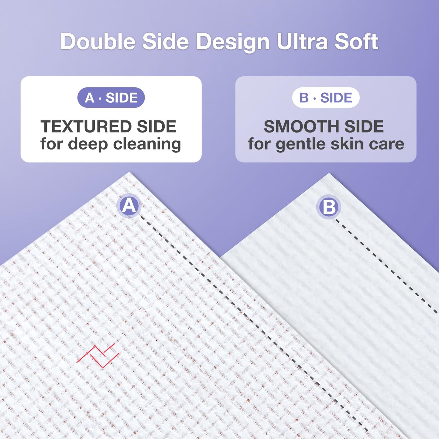 Disposable Face Towels(4 Box), Biodegradable Soft & Skin Friendly Face Towelettes Disposable, Makeup Remover Dry Wipes Tissue for Women, Facial Wash Cloth Travel