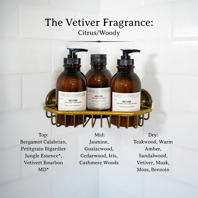 C.O. Bigelow Iconic Collection Vetiver Body Lotion, Scented Body Cream with Grapeseed Oil and Shea Butter, 10.5 fl oz