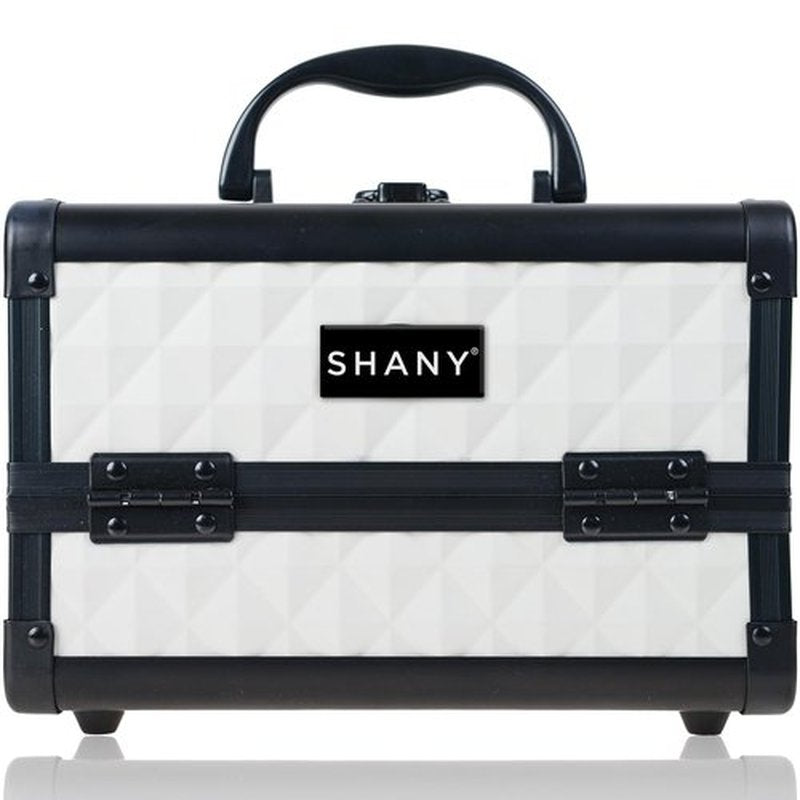 SHANY Chic Makeup Train Case Cosmetic Box Portable Makeup Case Cosmetics Beauty Organizer Jewelry storage with Locks, Multi trays Makeup Storage Box with Makeup Mirror - Peaceful