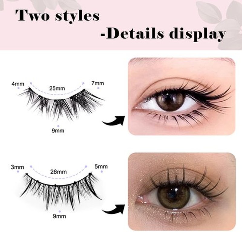 New And Upgraded Version Of The Magnetic Eyelashes Natural Look Magnetic Lashes No Glue or Eyeliner Needed without Eyeliner Magnetic Lashes Natural Look Reusable(Magnetic B)