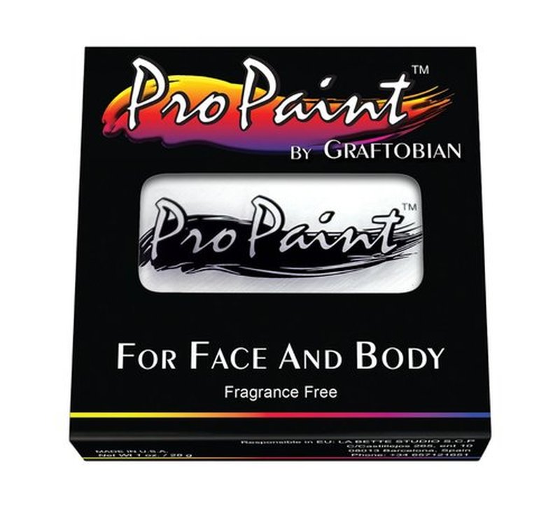 Graftobian Makeup ProPaint Face & Body Paint - White Swan 30ml - Halloween Makeup - Costume Makeup for Adults - Body Paints for Adults - Face Paint Makeup - Skin Paint - Makeup Paint