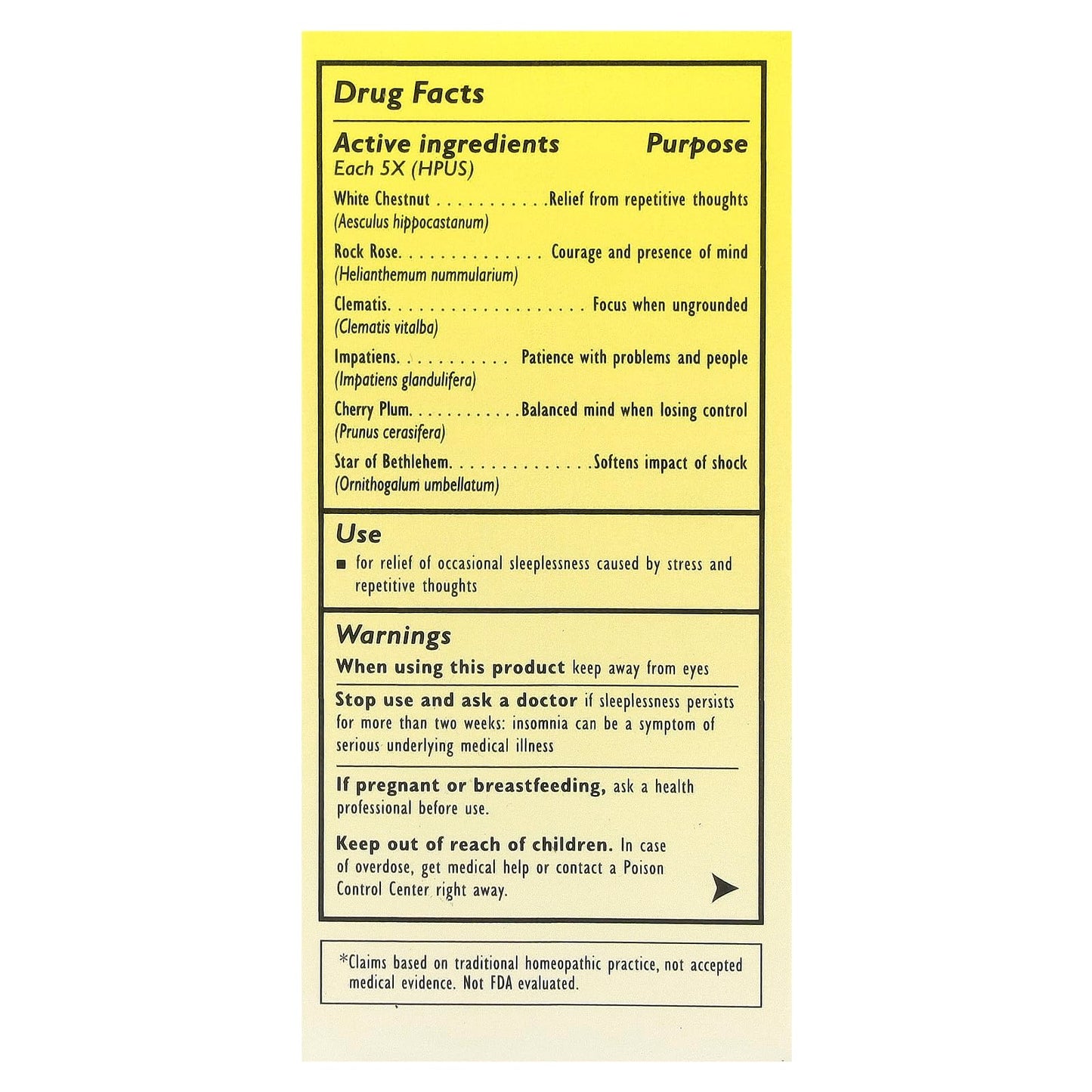 Bach RESCUE SLEEP Spray 20mL, Natural Sleep & Stress Relief Aid, Homeopathic Flower Essence, Vegan, Free of Melatonin, Sugar, and Gluten, Non-Narcotic, Non-Habit Forming