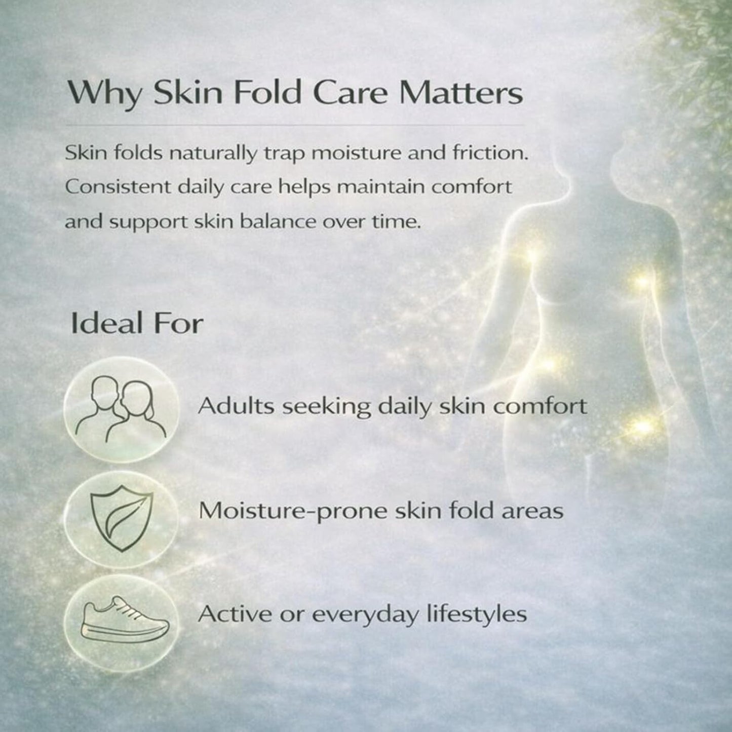 Dosoecse 1Ps Healora Intertrigo Cream – Skin Fold Barrier Cream for Moisture & Friction Protection, Helps Support Skin Comfort, Fast-Drying Non-Greasy Formula for Friction-Prone Areas.