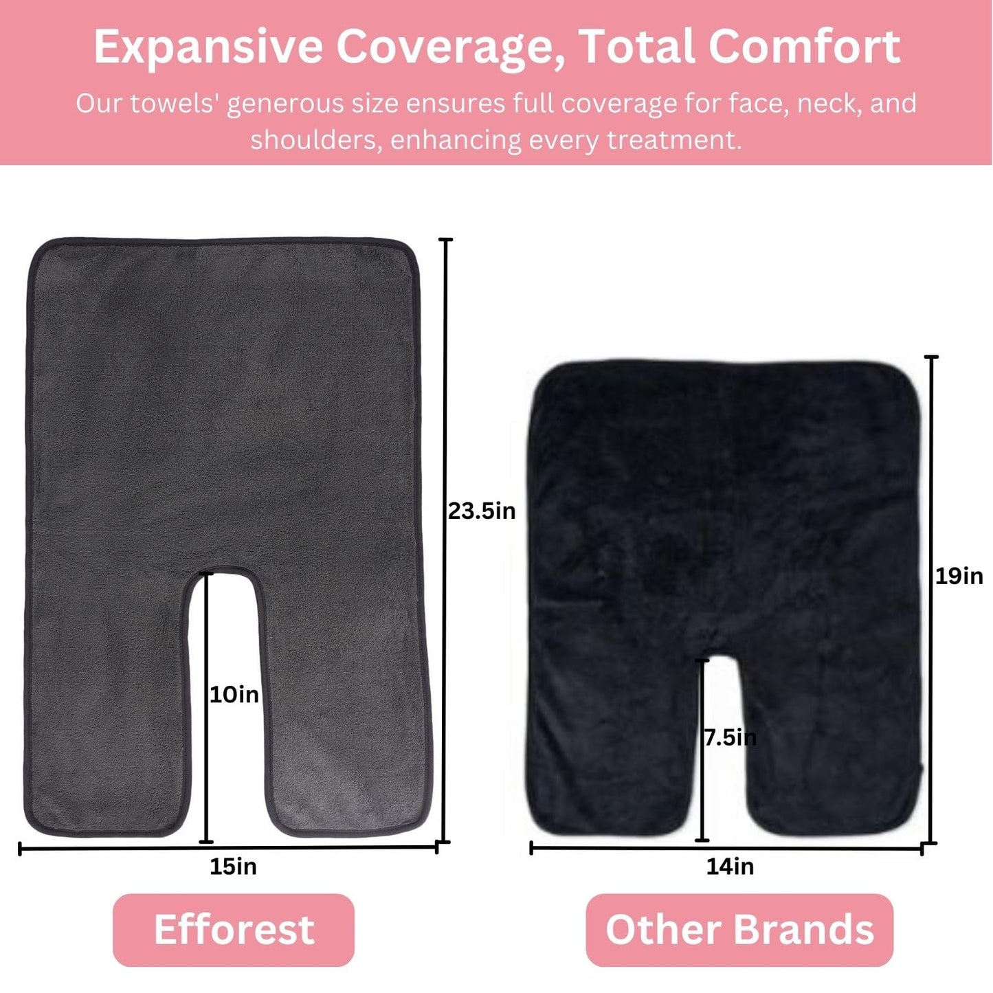 Efforest Facial Towels for Estheticians Soft, spa Towels for Facial, Massage Towels spa, Facial Towels for face, Professional Esthetician Equipment, Microfiber Facial Towels