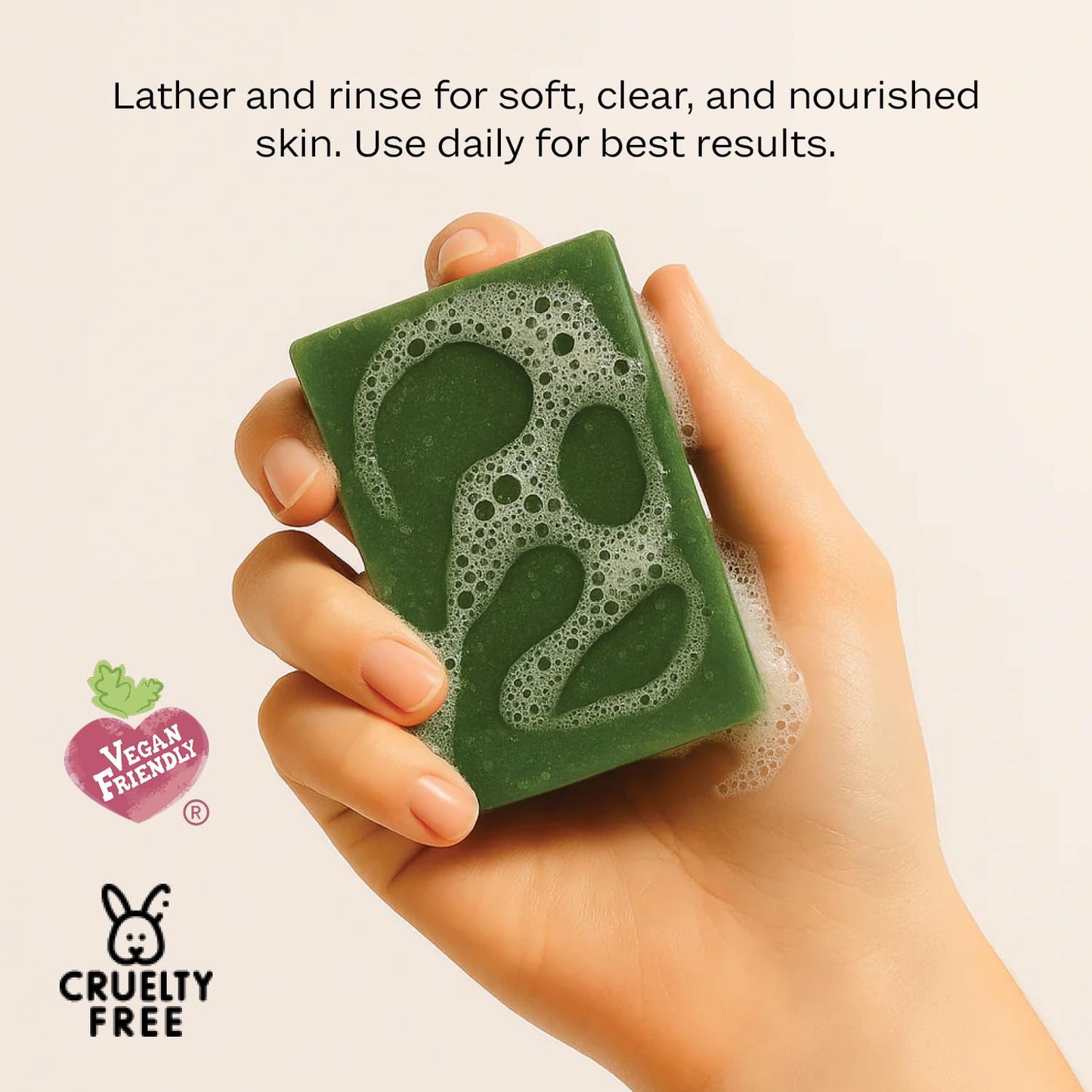 Piya Neem Exfoliating Bar Soap – Purifying Face & Body Cleanser with Neem, Clove, Charcoal and Shea Butter (Pack of 1)