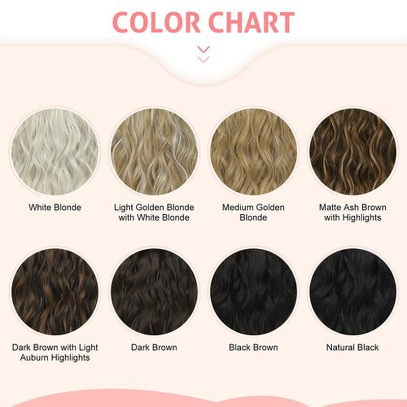 KUIRAN Hair Extensions, Clip in Hair Extensions 14" Short Curly Wavy Dark Brown Hair Extensions 4PCS Hair Extensions Invisible Lace Weft Natural Soft Hairpieces for Women - Light Blonde