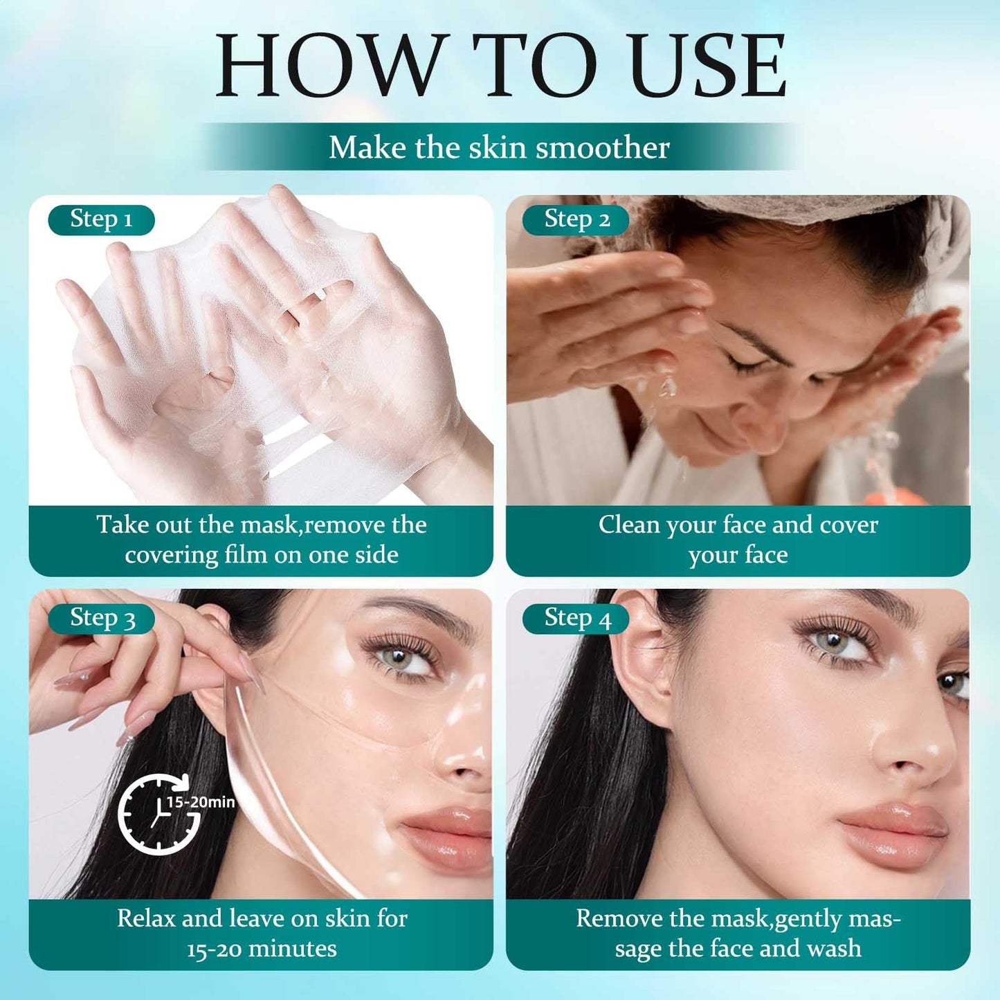 CHODEYE 30 Packs Sheet Facial Masks Set, 6 Styles Hydrating Face Masks Kit, Suitable for All Skin Type, Home Spa Facial Care, Perfect Birthday Valentine's Christmas Gift for Women & Men