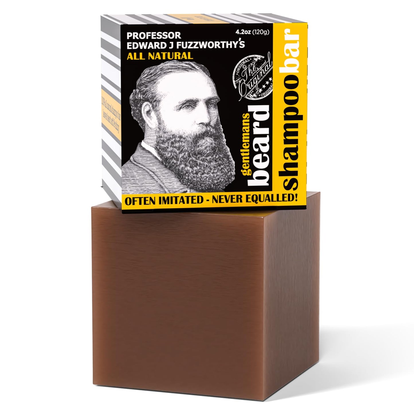Professor Fuzzworthy Deluxe Beard Grooming Kit Gift Set for Men | 100% Natural Beard SHAMPOO Beard Balm & Beard Conditioner | Bass Beard Brush Boar Bristle | Organic Essential Plant Oils