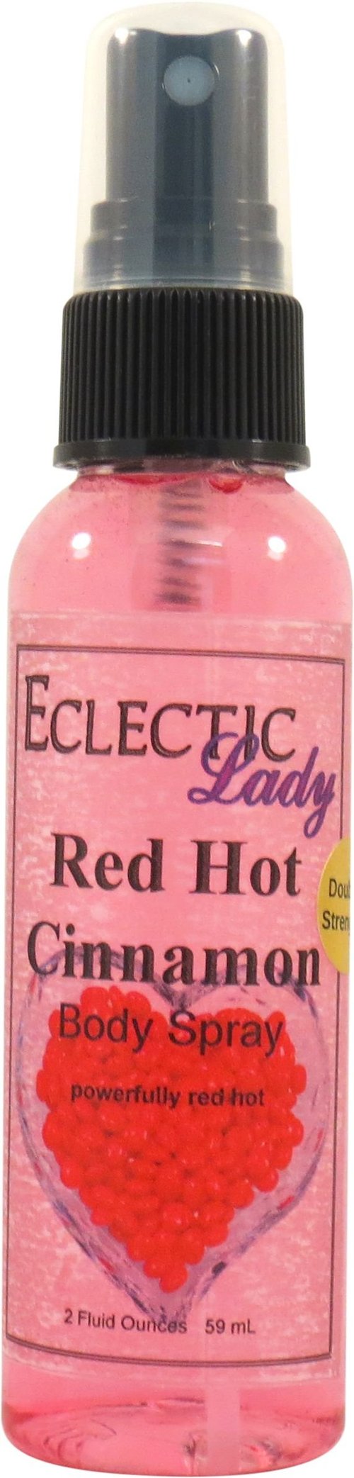 Eclectic Lady Red Hot Cinnamon Double Strength Body Spray - 2 oz, Handcrafted in USA, Paraben Free, Moisturizing Fragrance for Women