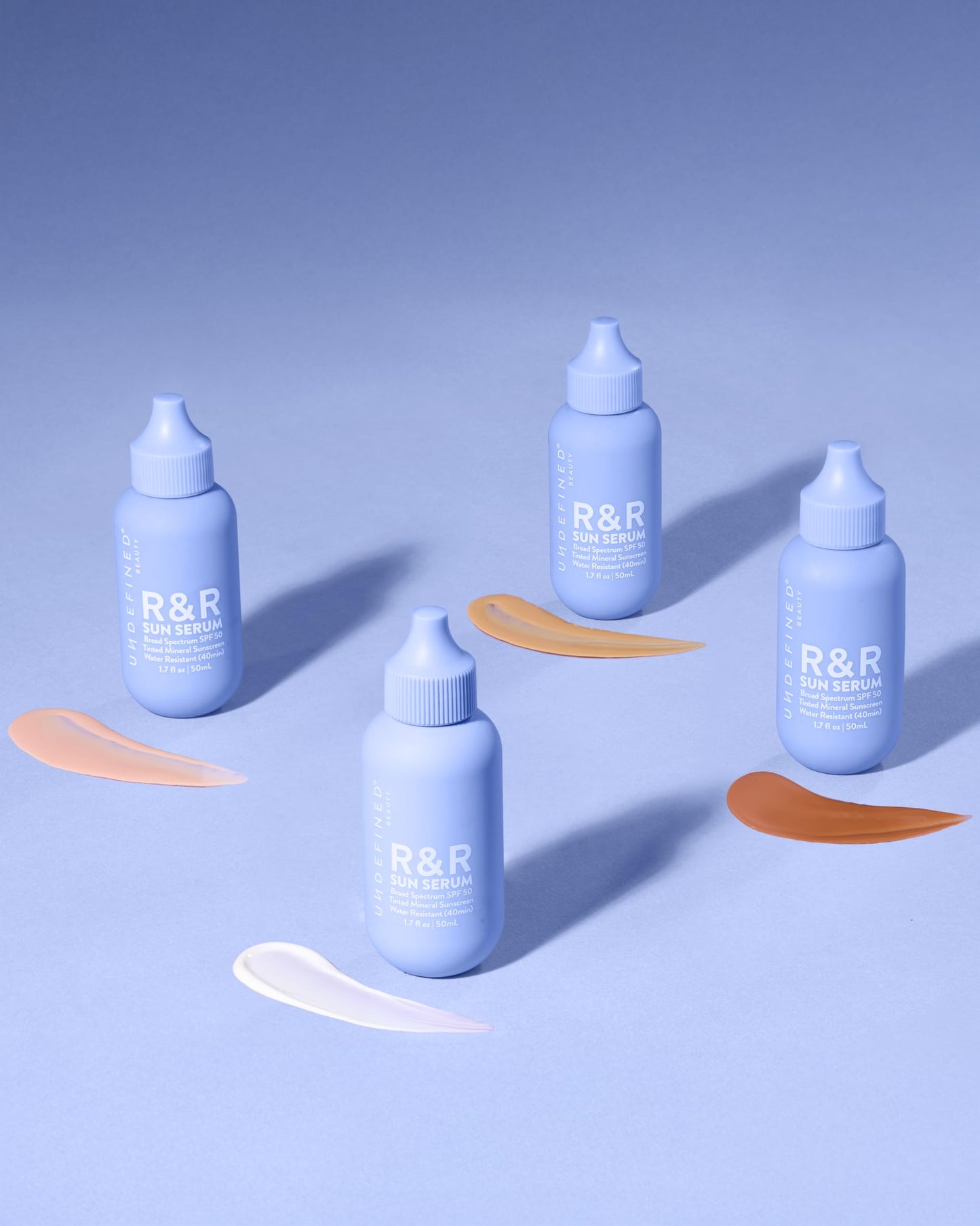 Undefined R&R Sun Serum SPF 50 PA++++ Mineral Sunscreen with Niacinamide, Water Resistant Broad Spectrum Protection & Blue Light Defense (Untinted)