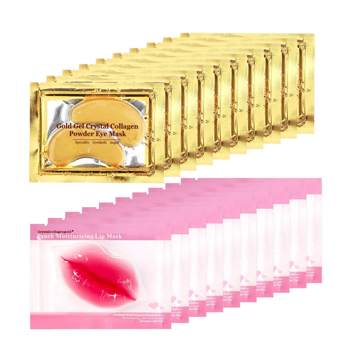REENGULL 30 PCS Lip Mask Collagen Mouth Masks Sheet for Dry Lips, Gel Lip Patches for Remove Dead Skin, Moisturizes and Lightens Fine Lines