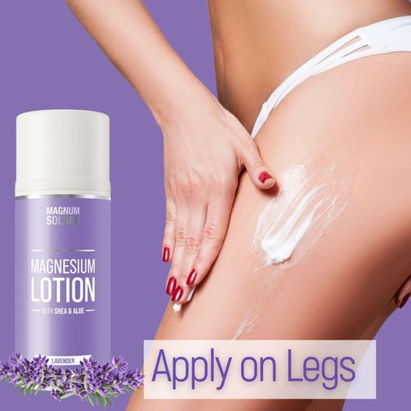 Magnesium Lotion with Aloe, Shea, Coconut - Alternative to Topical Magnesium Cream - Lavender