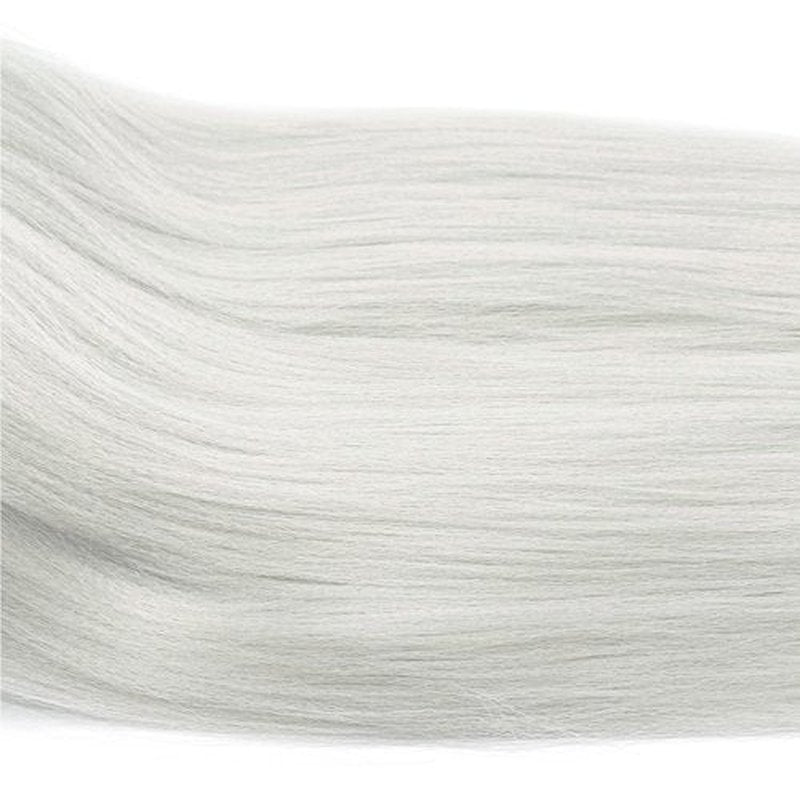 Silver Grey Braiding Hair Kanekalon Hair Extensions for Braiding Braids Grey Braiding Hair Pre Stretched 26 inch Synthetic Jumbo Knotless Kids Prestressed Braiding Hair 26 inch 6 packs