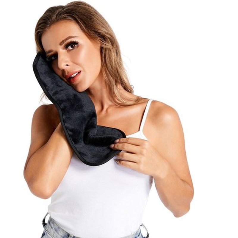 Makeup Remover Face Cleansing Cloth - Chemical-free Microfiber Reusable Facial Clean Towel, Remove Makeup Instantly with Only Water (1 Black)
