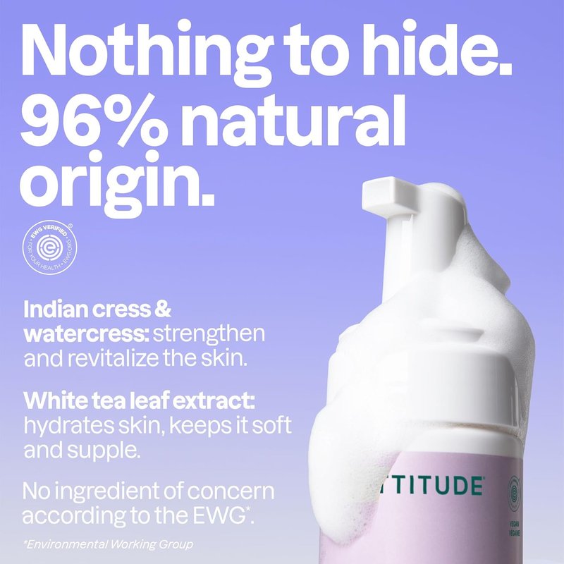 Micellar Foaming Facial Cleanser - EWG Verified, Vegan Coconut & Wildberries | 5 Fl Oz (Pack of 6)