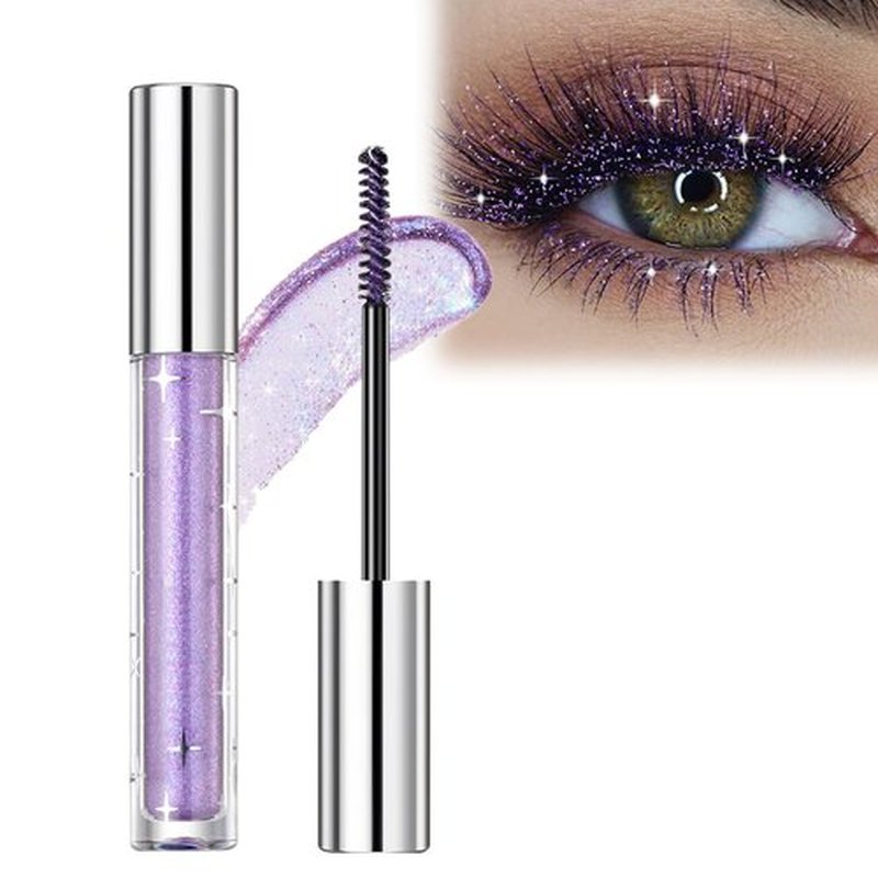 Question Beauty Glitter Mascara, 3PCS Glitter Mascara Eyeshadow, Questionbeauty Glitter Mascara, Question Beauty Mascara, Colored Mascara for Eyelashes (C)