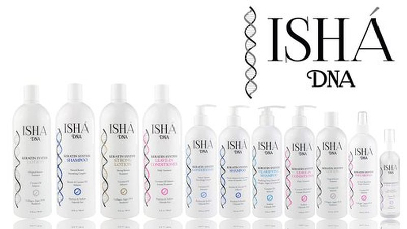 ISHA DNA Keratin Treatment System Conditioner - Sulfate and Parabens Free - Perfect for Keratin Treated Hair - Keratin and Coconut Oil Infused Conditioner - For All Types of Hair. (32 Fl oz.)