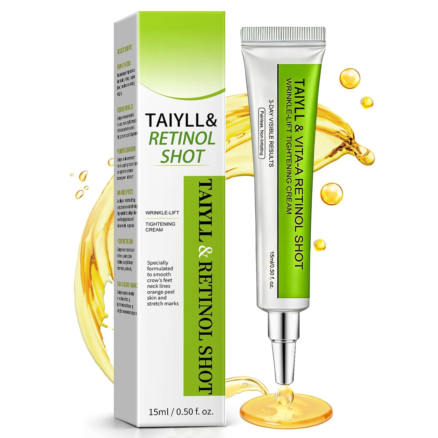 Botoxmix &Vita-A Retinol Shot Cream,Retinal Shot Tightening Booster, Retinol Anti-Wrinkle Cream, Anti-Aging, Reduces Fine Lines, Wrinkles & Crow’s Feet, Pore Minimizer, Firmer Skin