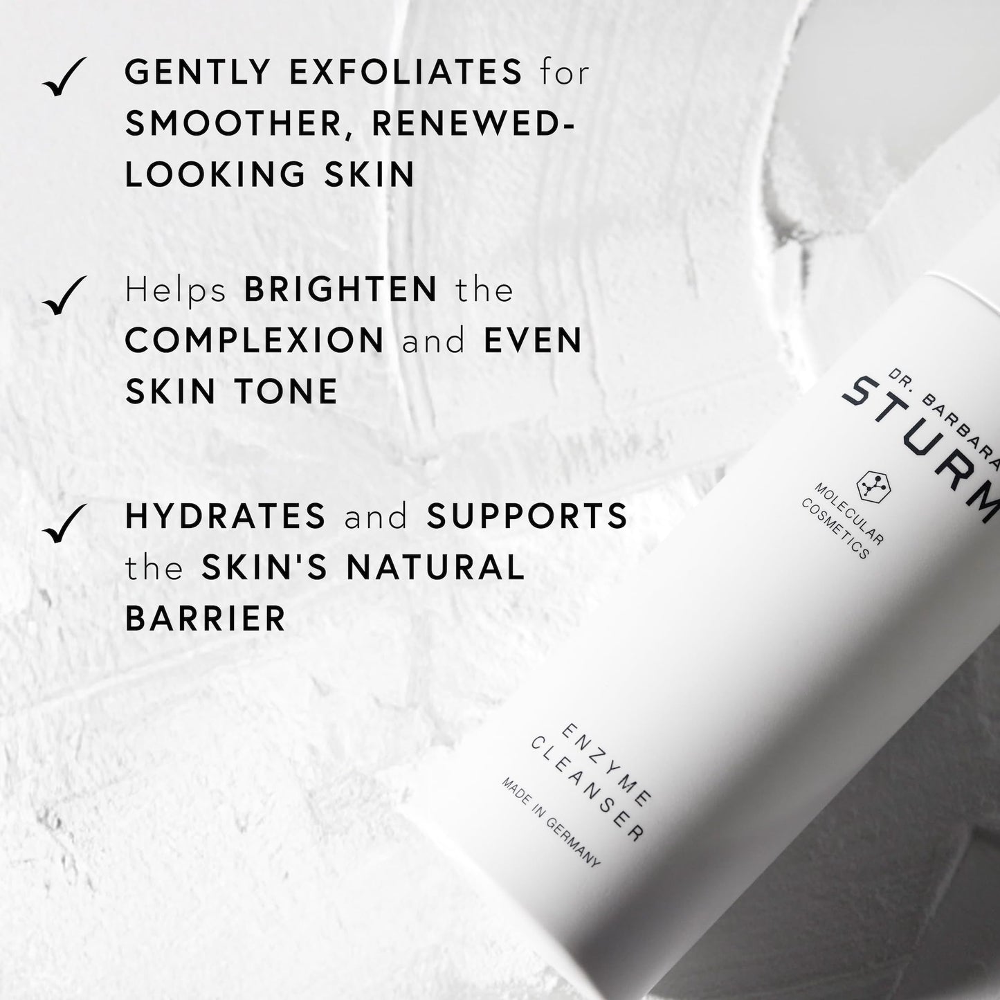 Enzyme Cleanser 75 g, Gentle Exfoliation Powder For Face, Gentle Foaming Cleanse, Smooths and Revitalizes Skin, Luxury Skincare By Dr. Barbara Sturm