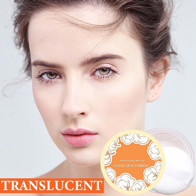 Translucent Oil Control Loose Face Powder - Long Lasting Matte Finish | Brightens Skin Tone & Covers Blemishes