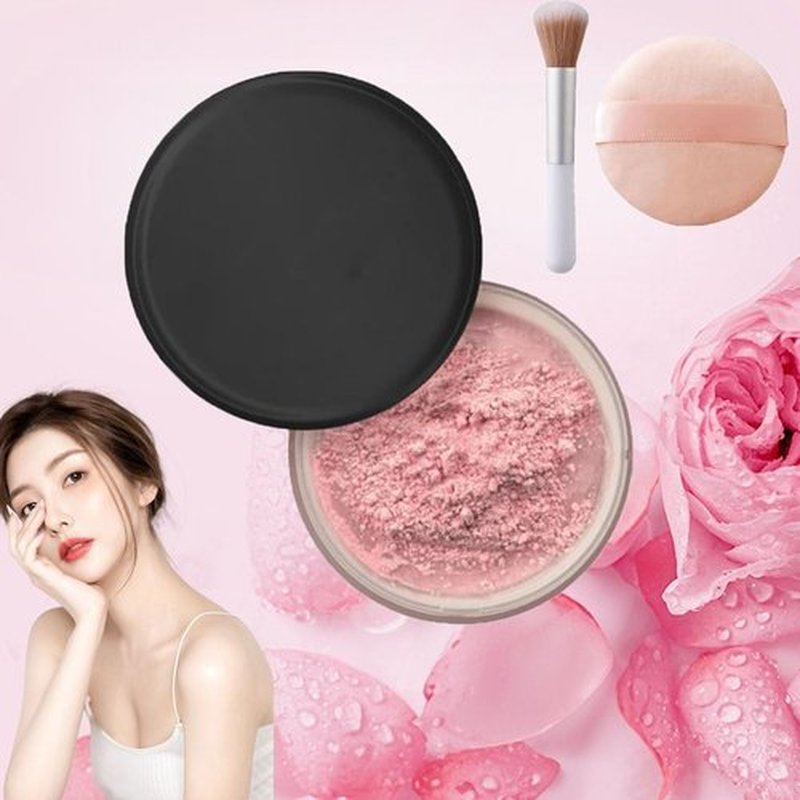 Luminance Milano Pink Powder, Luminance Milano Powder, Allaur Beauty Pink Setting Powder, Beauty Blurring Powder, Beauty Pink Setting Powder, Waterproof Setting Powder, for All Skin Tones(Pink)