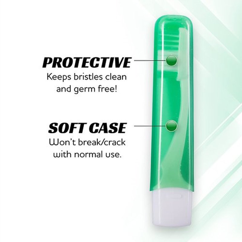 Travel Toothbrushes Firm, Mini Toothbrush with Toothbrush Cover, Camping Toothbrush, Travel Size Toothbrush with Toothbrush Case Portable Toothbrush, Adults Travel Toothbrush Kit (25 Pack Medium)