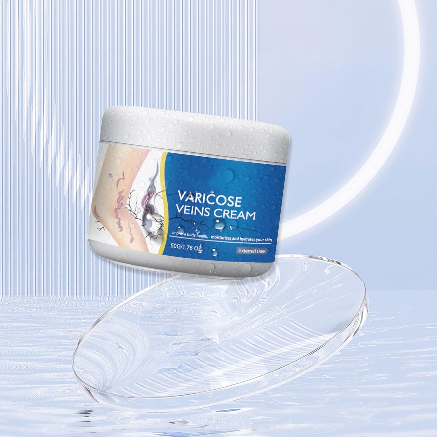 2Pcs Varicose Veins Treatment Cream for Legs Natural Ingredients, Suitable for Most Skin Types