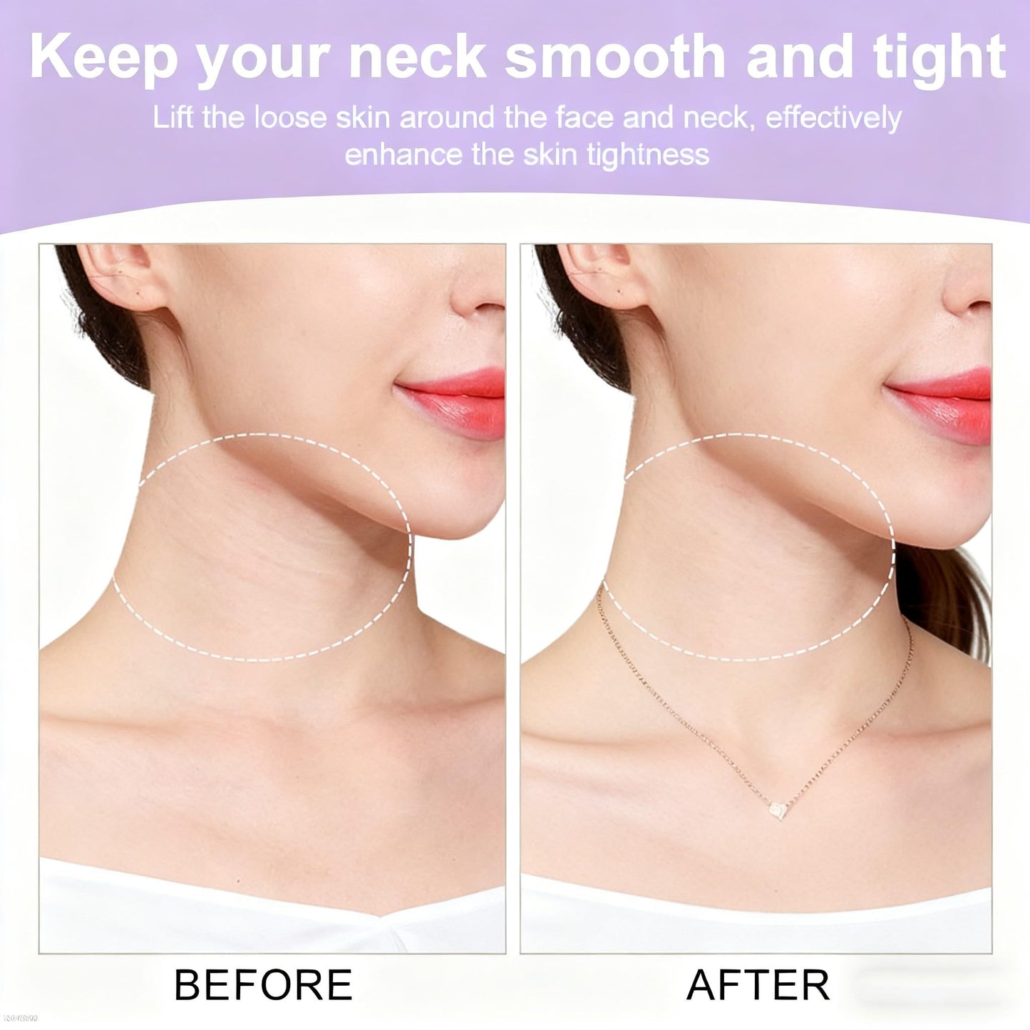 Neck Lift Tape Invisible, Face Tape Lifting 20Pcs Neck Tightening & Lifting Tape for Sagging Skin, Double Chin & Wrinkles, Breathable Reusable & Waterproof Neck Lift Strips for Women