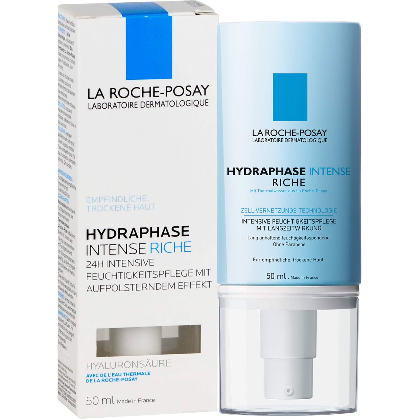 La Roche-Posay Hydraphase Intense Riche Moisturizer with Hyaluronic Acid, Hydrates and Soothes Dehydrated Skin, Non-Greasy Texture