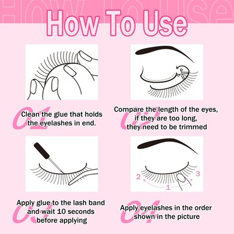 Focipeysa D Curl Lash Fluffy Volume Eyelash Thick False Eyelashes 16mm Lashes 8D Faux Mink Lash Dramatic Strip Eyelash Pack Lash that Look Like Extension 7 Pairs