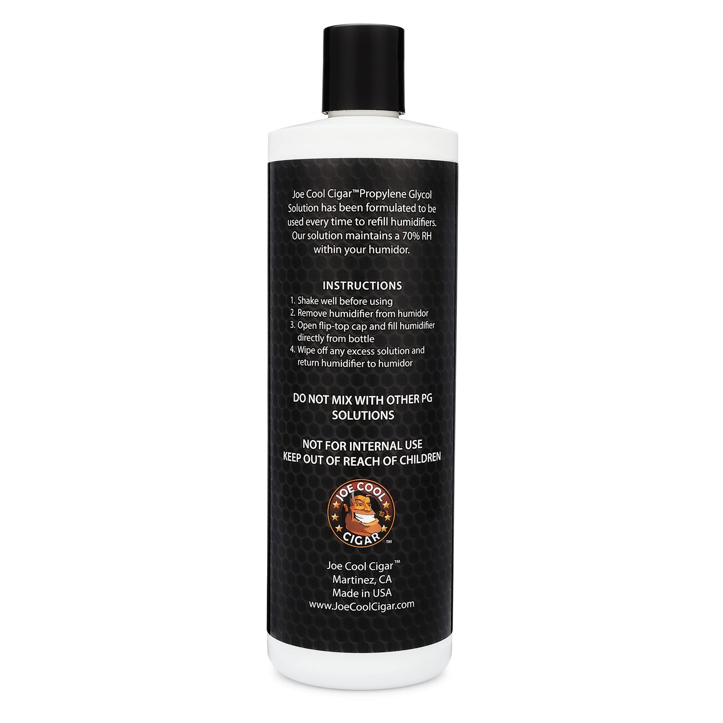 Joe Cool Cigar Propylene Glycol Humidor Solution for Cigar Humidifiers (16 oz Bottle)