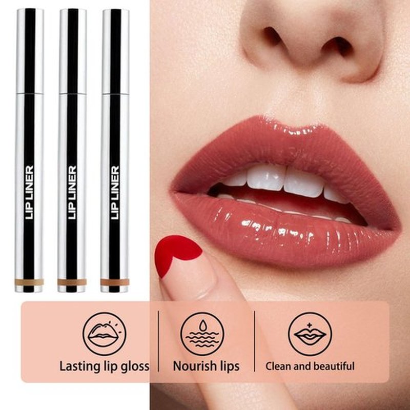 VAQIQI Velleara Lip Stain, velleara plump and peel lip liner, Velleara Plump & Peel 12-Hour Lip Liner, Peel off Lip Liner Stain, Matte Nude Lip Liner (#01+#03)