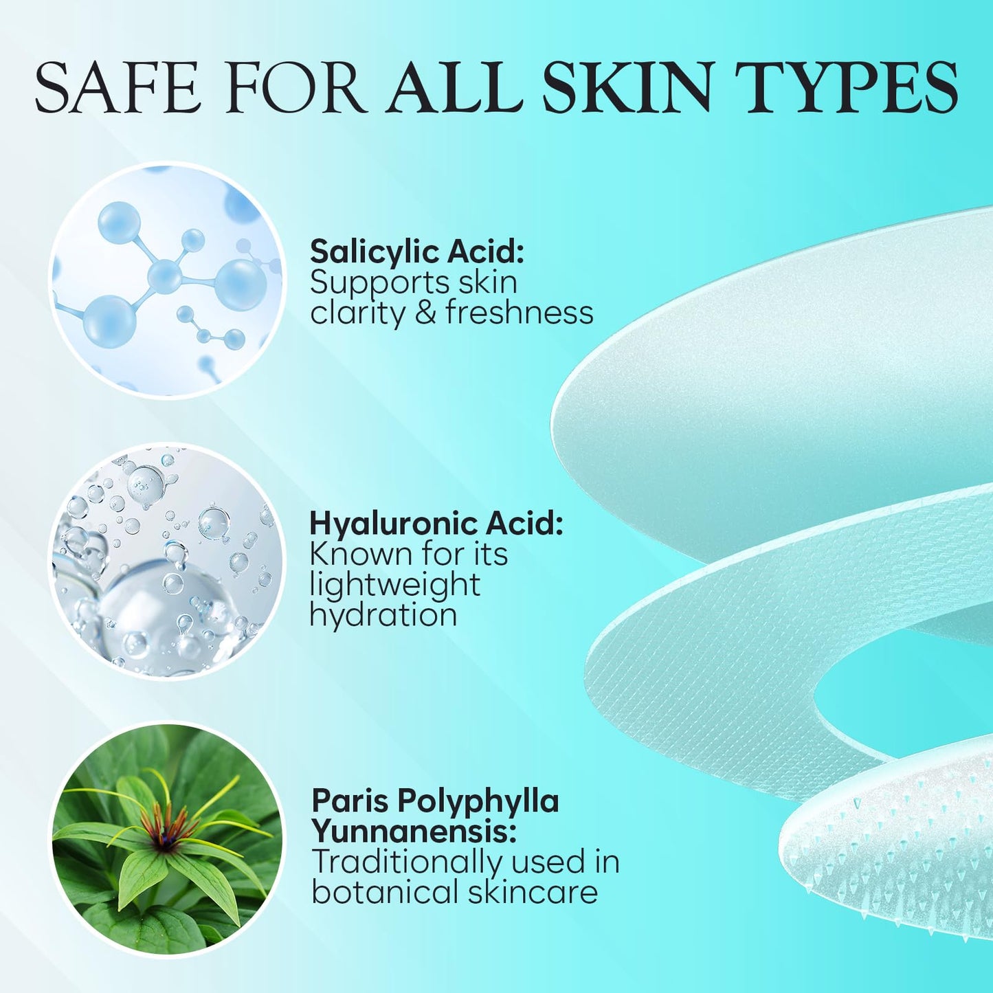 BLOOMORA Microdart Pimple Patch for Early Stage pimples, Salicylic Acid Pimple Patches Microdart Technology, Pimple Spot Care with Niacinamide, Salicylic & Hyaluronic Acid (24 Count) - GEN2