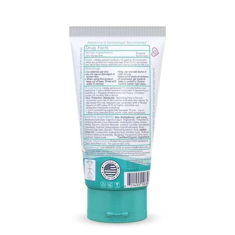 TruKid Easy On Mineral Sunscreen SPF 50 - Kids & Baby Sunscreen for Face & Body, Sunblock Protection for Sensitive Skin, Unscented, 3.4oz