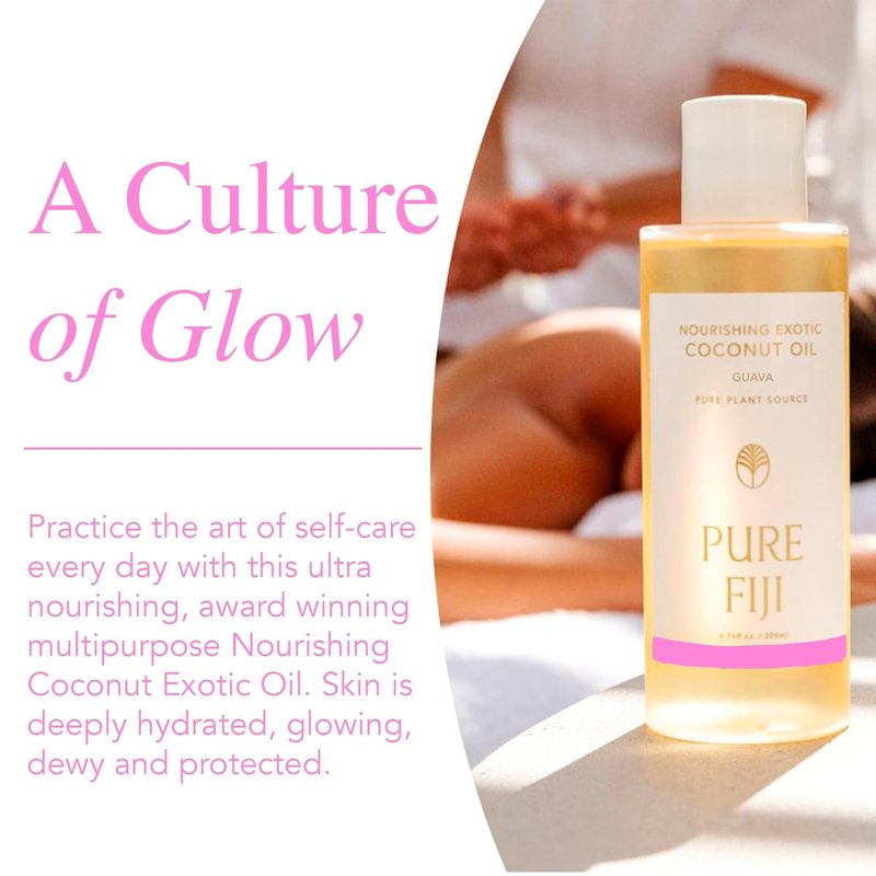 Nourishing Exotic Coconut Body Oil - Pure Fiji Guava Scent | 7.7 fl oz (230ml)