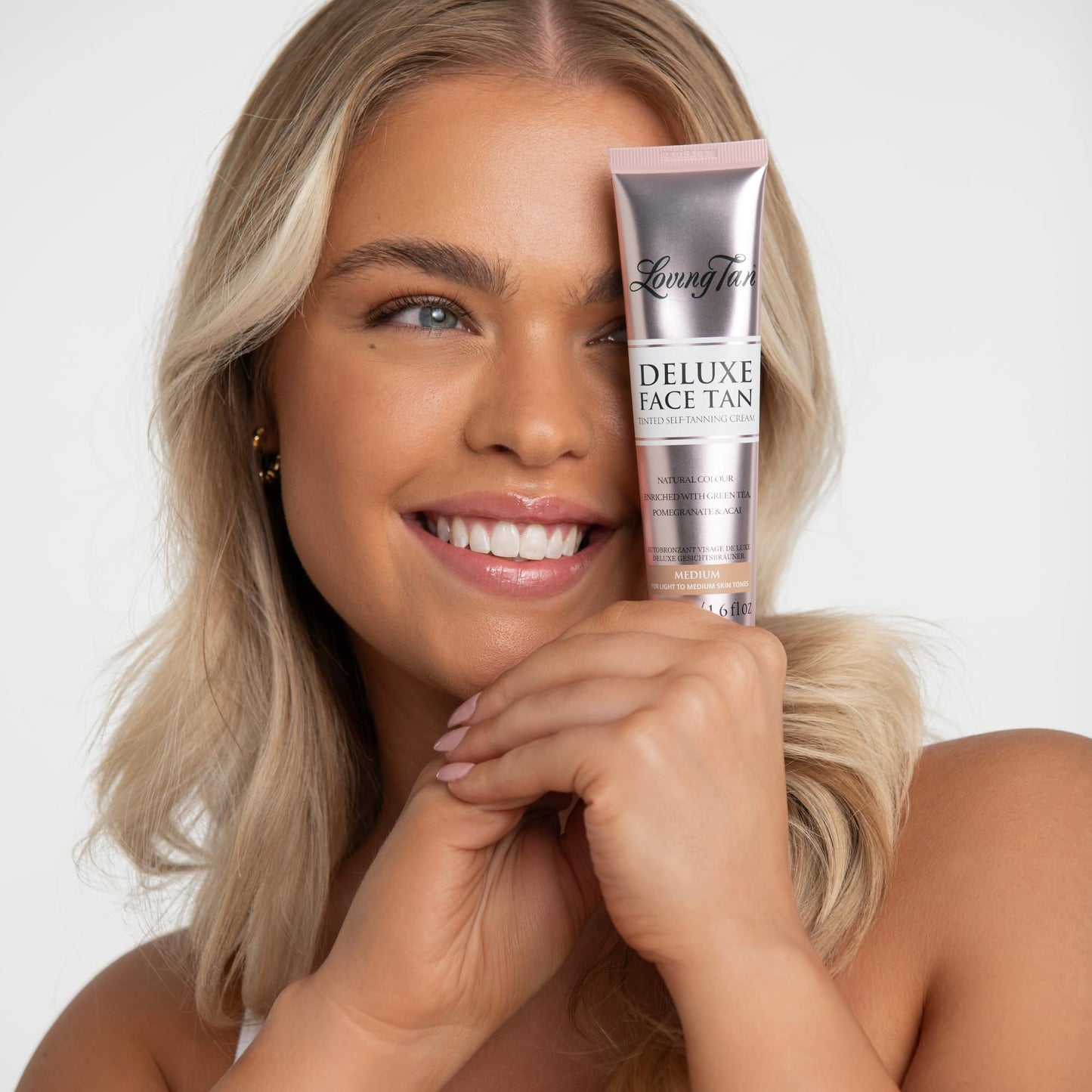 Loving Tan Deluxe Bronzing Mousse (4FL Oz) + Face Tan (1.6Oz), Medium - Streak Free, Natural looking, Professional Strength Sunless Tanner - Cruelty Free, Naturally Derived DHA