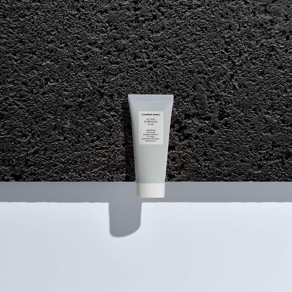 [ comfort zone ] Active Pureness Mask, Mattifying Clay Face Mask, Absorbs Excess Sebum, Minimizes Pores, Purifying Treatment, Kaolin & Green Clay, Oily Skin, Vegan, Made in Italy, 2.03 Fl Oz