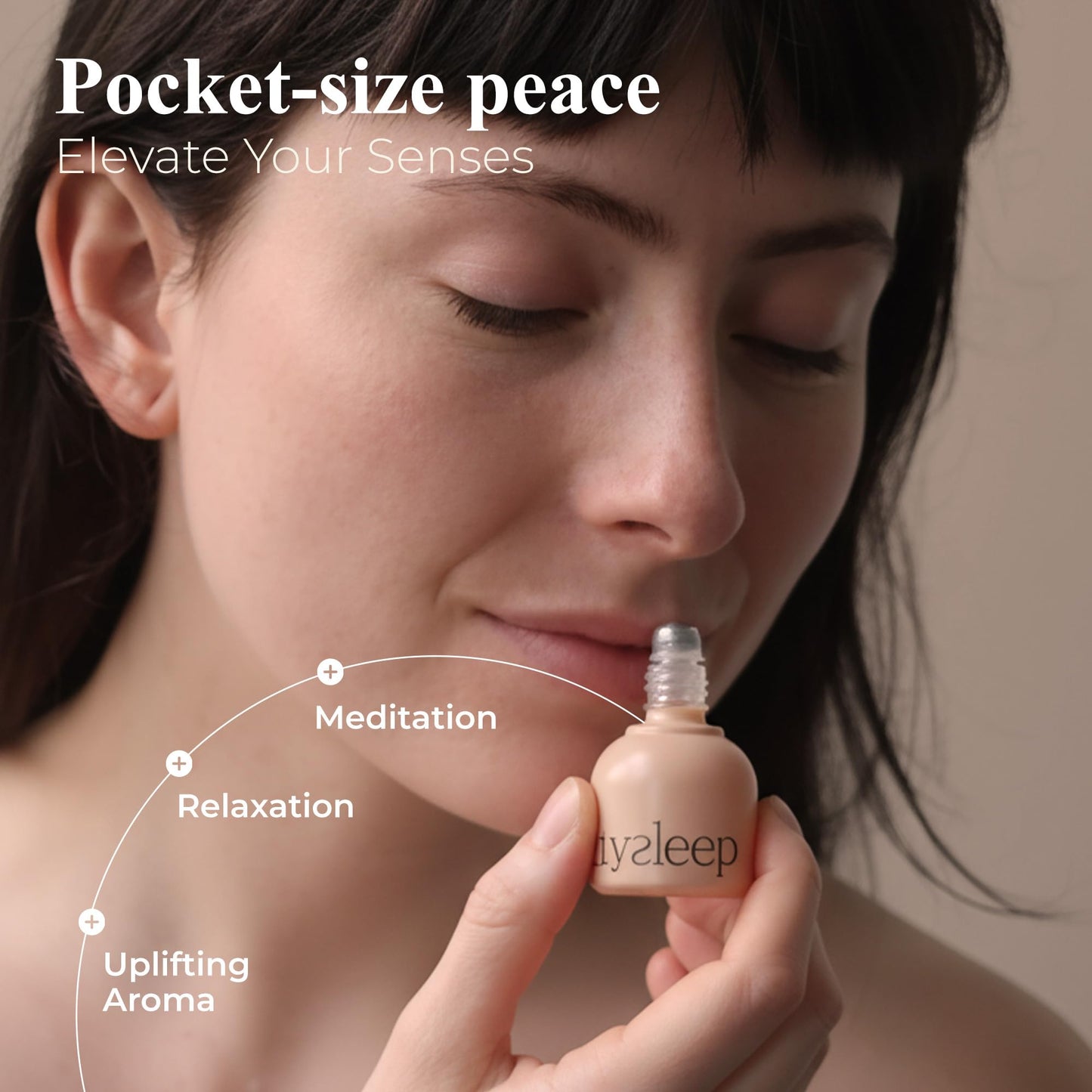Saltysleep Roll On Essential Aroma Oil Premium Blend - Korean Ginseng, Olive Fruit, Castor Seed Relaxation Support Cooling Sensation Vitality Support Pocket-Sized Aromatherapy Oil 0.33 fl.oz 10ml